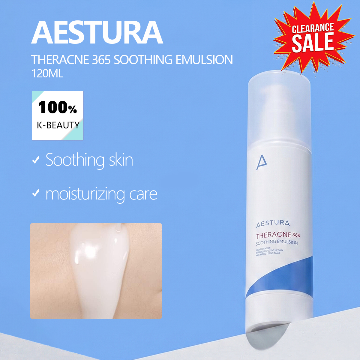 Luxury Skincare Korea - [ClearanceSale] Aestura Theracne 365 Soothing Emulsion