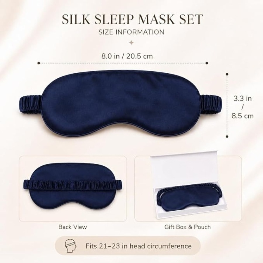 Silk Sleep Mask Light Blocking - Luxury Skincare Anti Aging recensie en prijs