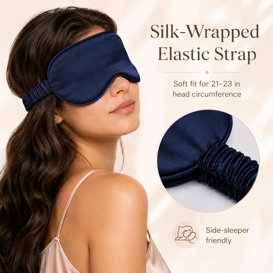 Silk Sleep Mask Light Blocking - Luxury Skincare Anti Aging recensie en prijs