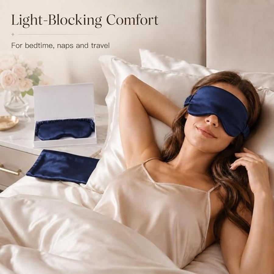Silk Sleep Mask Light Blocking - Luxury Skincare Anti Aging recensie en prijs