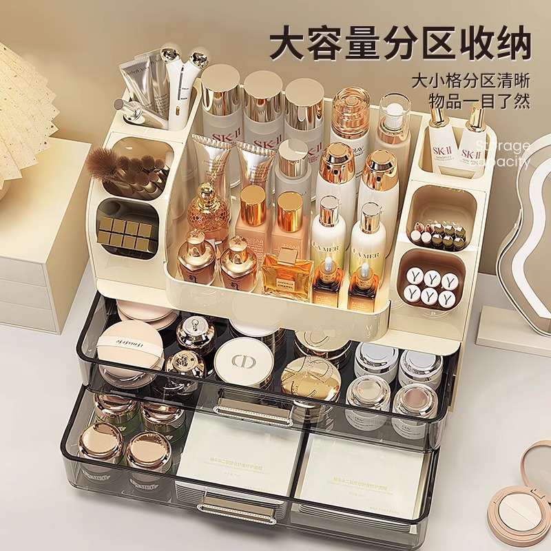 Desktop cosmetics storage box, - Luxury Skincare Organizer recensie en prijs