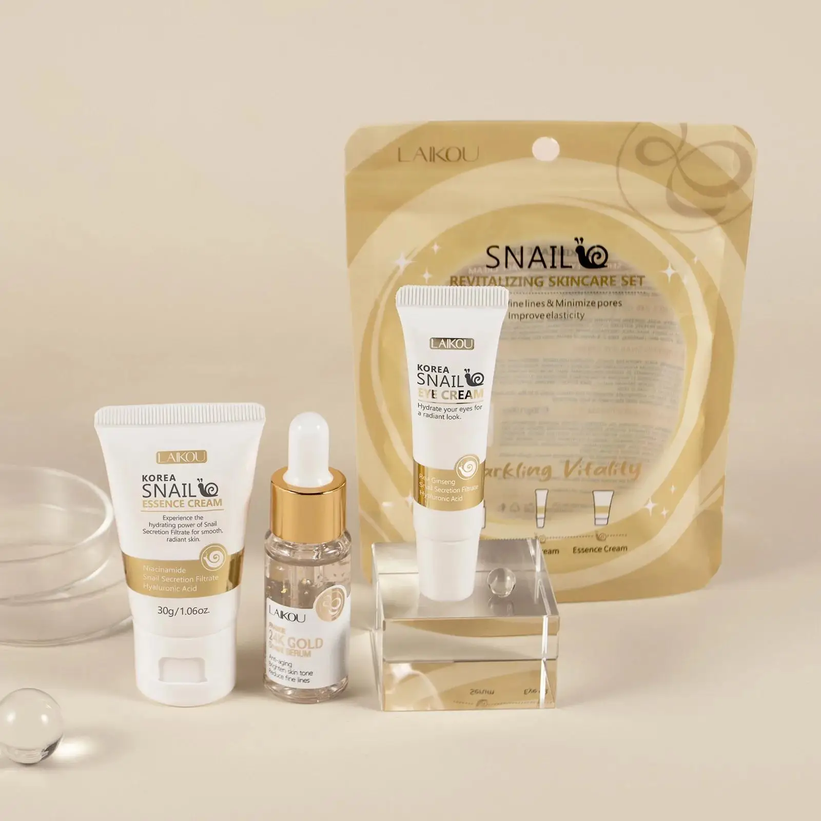 24K Gold Snail Repair Serum Ey - Luxury Skincare Serum recensie en prijs