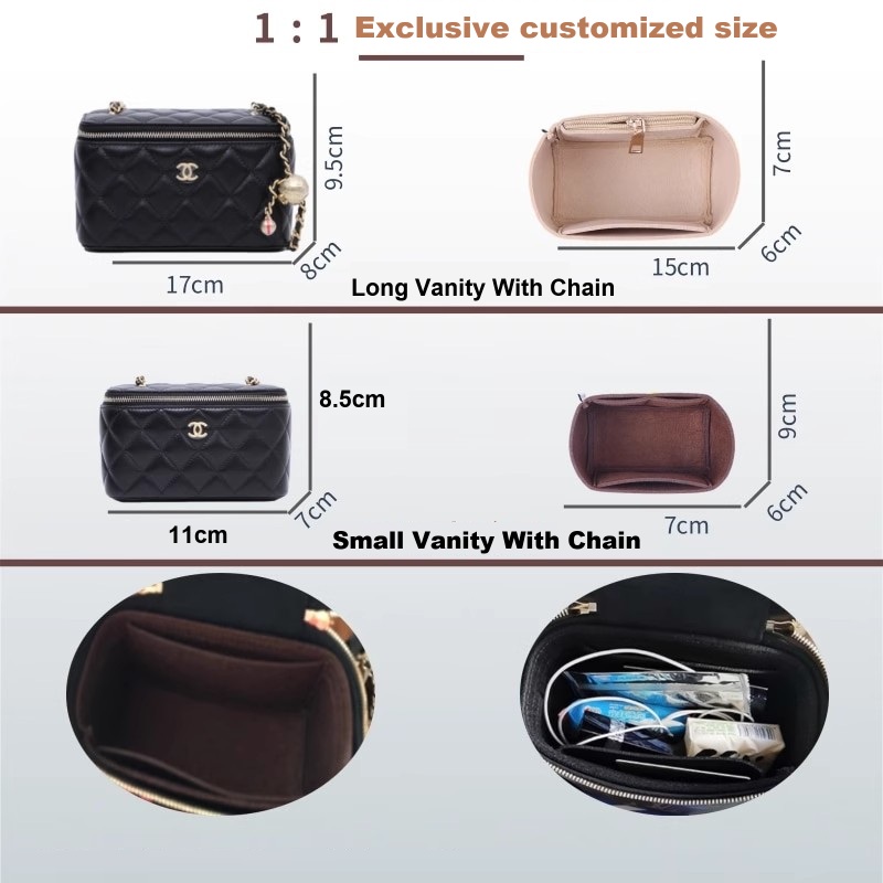 Felt Insert Bag Organizer for  - Luxury Skincare Containers recensie en prijs
