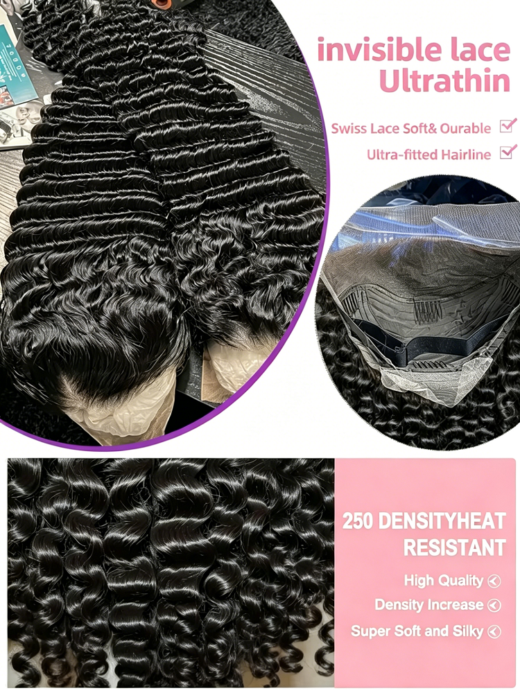 13x6 HD Loose Deep Wave Lace F - Luxury Skincare Line recensie en prijs