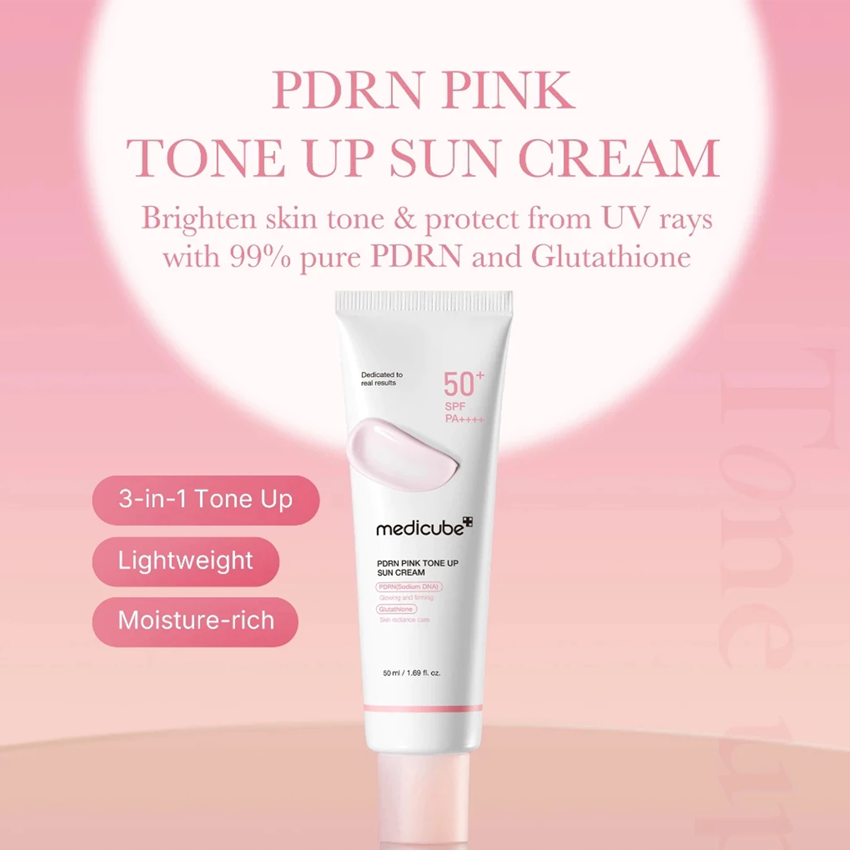 Medicube PDRN PINK TONE UP SUN - Luxury Skincare Korea recensie en prijs