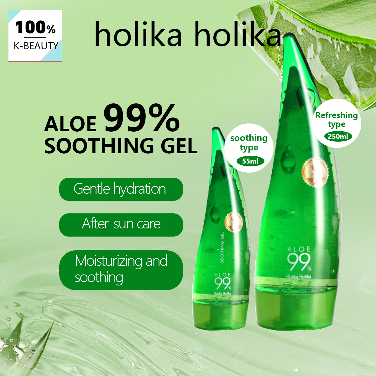 HOLIKA HOLIKA Aloe Soothing Ge - Luxury Skincare Korea recensie en prijs