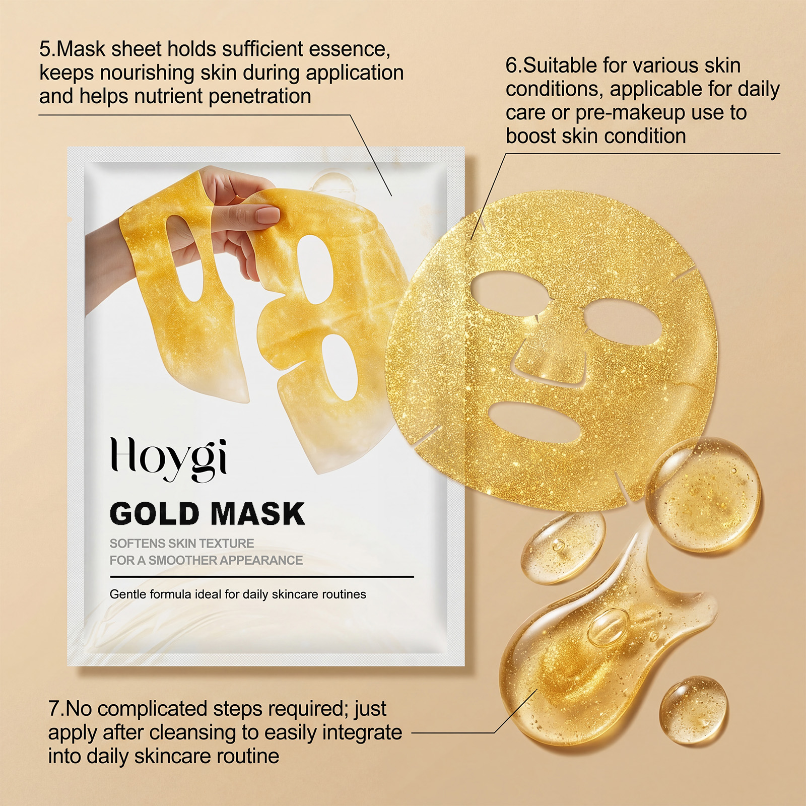 24k Gold Face Mask Niacinamide - Luxury Skincare Line recensie en prijs